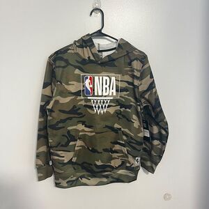 NWT NBA Boys Camo Fleece Hoodie sweatshirt  Sz L (14-16)
